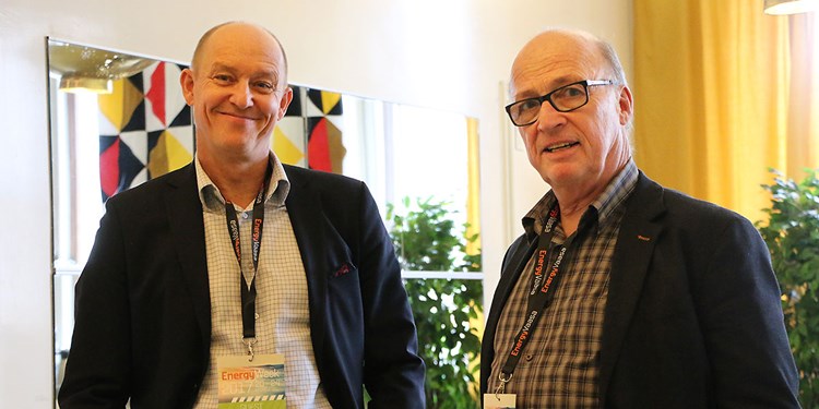 Peter Lindberg från Ölnarp Unozon i Örnsköldsvik i samtal med Jan Nyman, North Sweden Cleantech