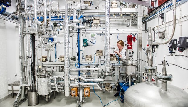 Woman in laboratory