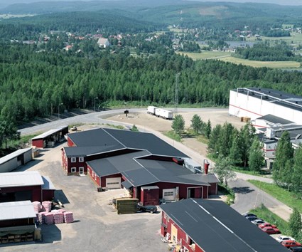 Flygbild på Edvardssons i Bredbyns anläggning